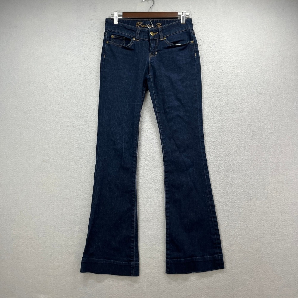Gap Jeans Womens 0/25R Blue Denim Premium Flare Dark Wash Stretch Boho Classic